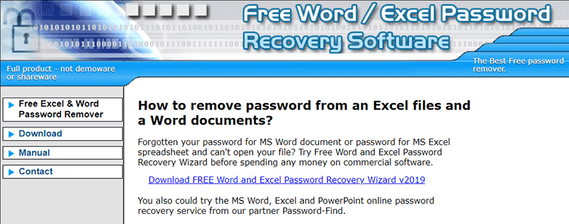 free password recovery